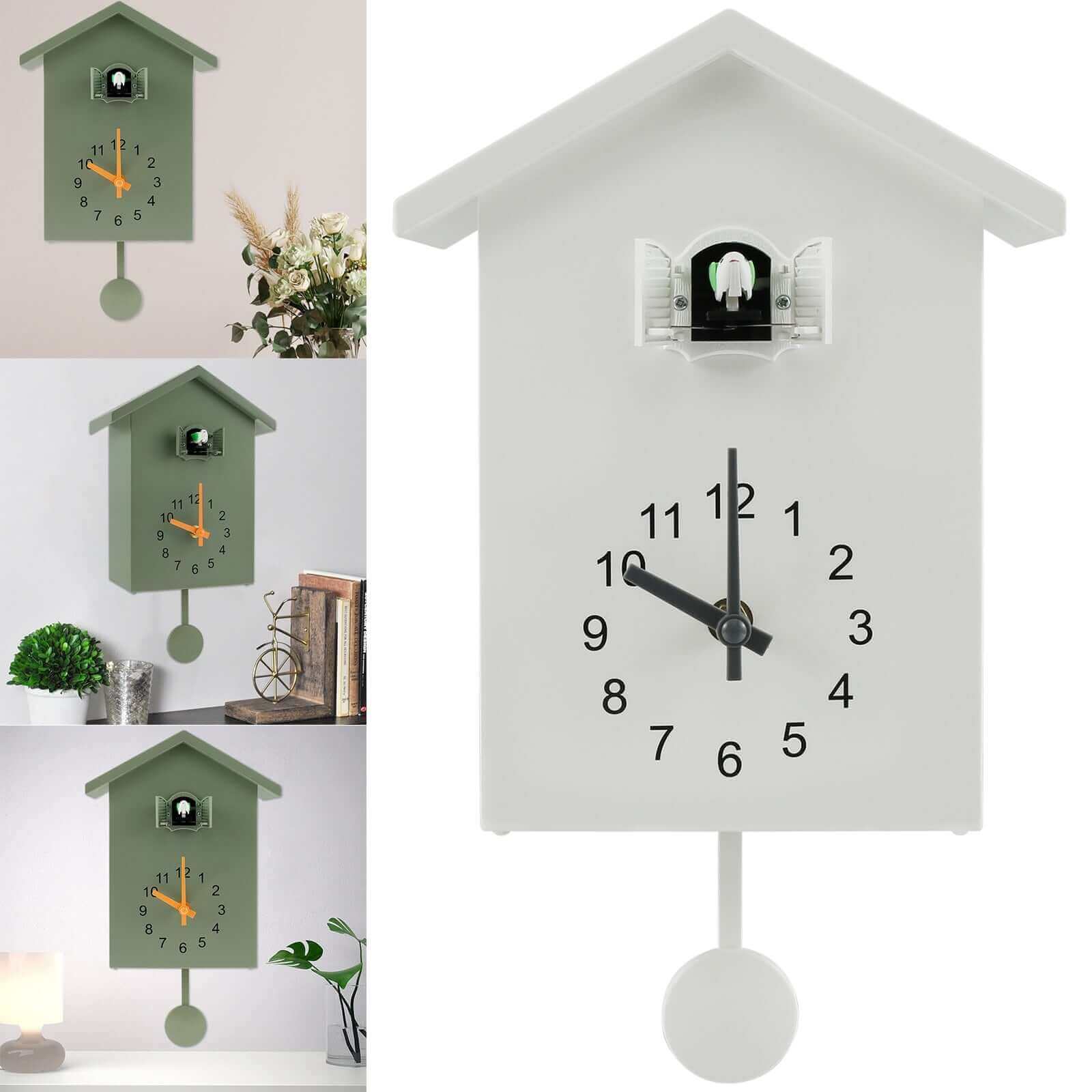 Add Swiss Elegance with Modern Cuckoo Clock - Two Colors Available