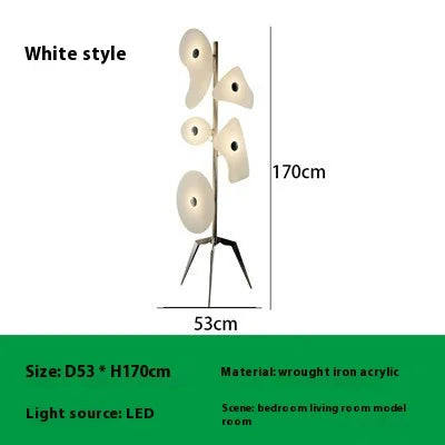 Colorful Acrylic Shade Floor Lamp - Modern Artistic Design