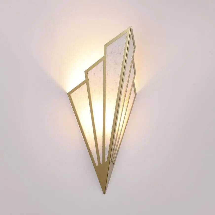 Wall Light Fixtures, Wall Light Fixtures, Wall Light Fixtures, Fan-shaped Art Deco Sconce