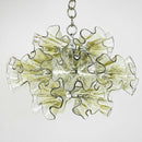 Luxury Flower-Shaped Glass Chandelier 45cm