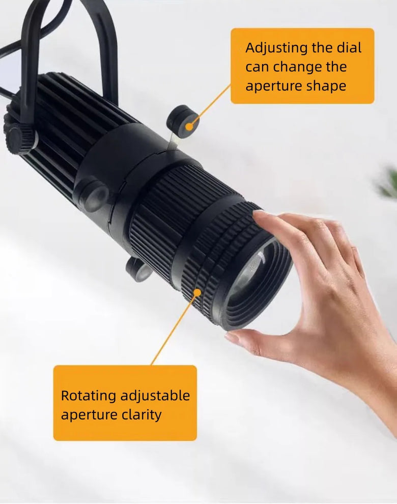 Rotatable Adjustable LED Spotlight with Aperture Variable
