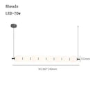 Modern Diffused Light Strip Pendant | Elegant Lighting Solution with 8 LED heads for stylish illumination.