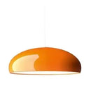 Simple Hanging Lamp with a glossy orange finish, perfect for modern decor and elegant lighting solutions.