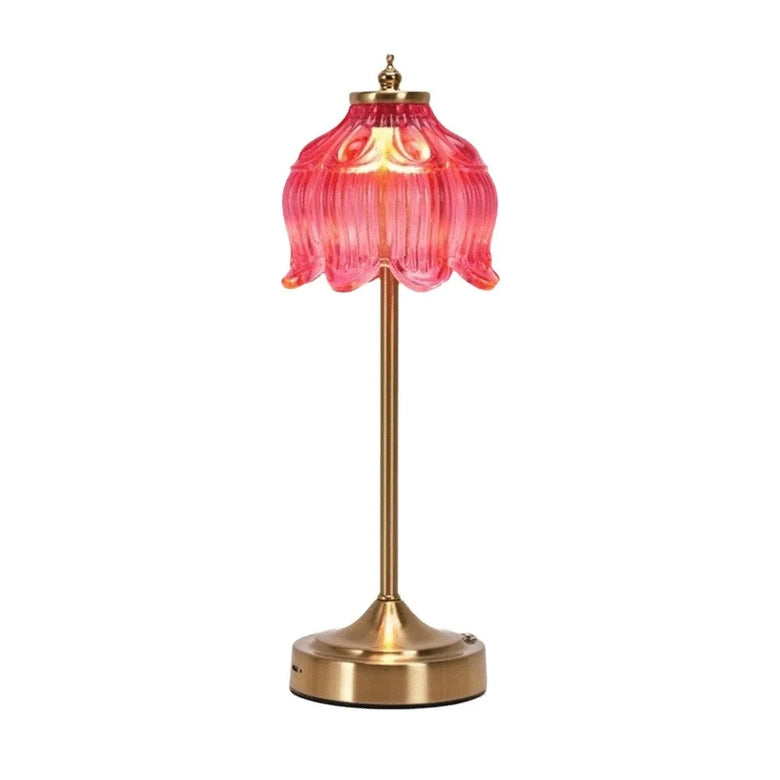 Art-Deco Glass Cordless Table Lamp: 8 styles