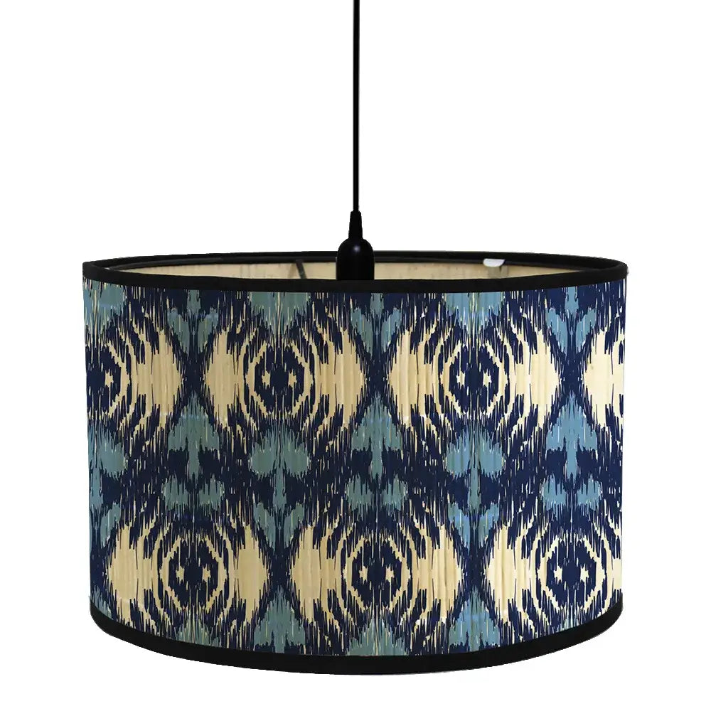 African Geometric Lamp Shade - Bamboo Drum