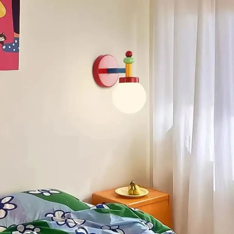 Lego-Inspired Colorful Wall Light for Kids
