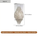 70s Retro Shell Multi-String Light Pendant with iron and shell material, dimensions H78.7in, D39.3in, for versatile lighting.