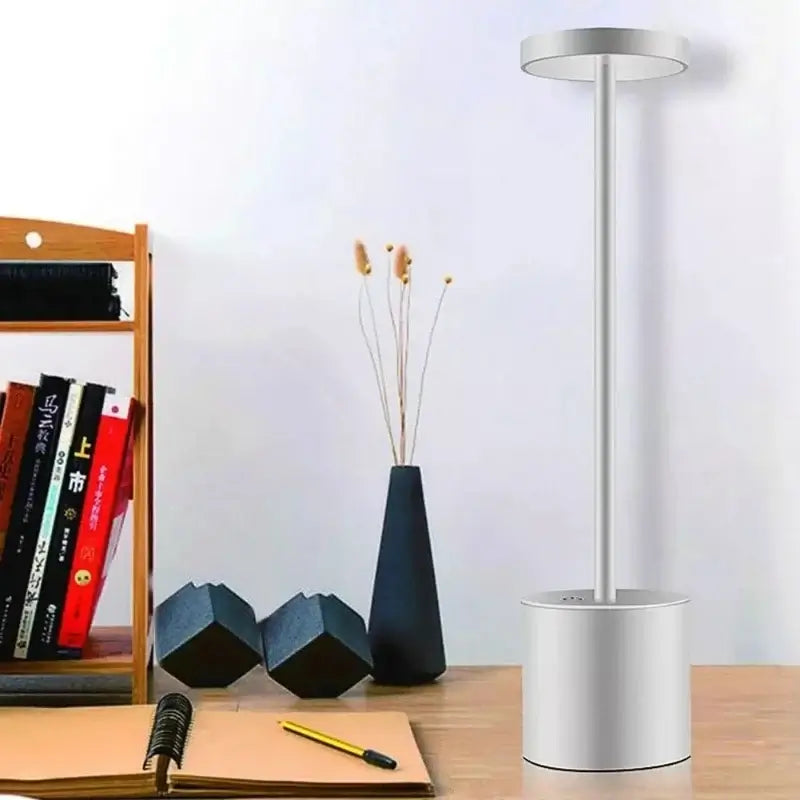Retro Cordless Bistro Slim Stem Table Lamp – Rechargeable