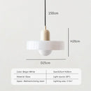 Italian Glass 70s Pendant Lights | Vintage Elegance | Shop Now! - Beige and white hanging lamp with glass construction.