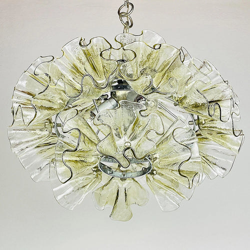 Luxury Flower-Shaped Glass Chandelier 45cm