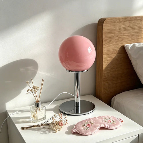 Bauhaus Small Glass Sphere Table Lamp, USB and Dimmable