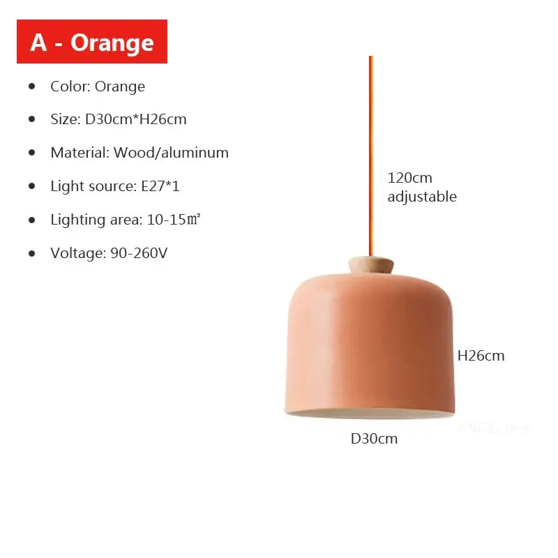 Modern Danish Light Pendant - Vibrant Metal Designs