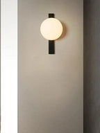 Minimalist Nordic Wall Lamp | Frosted White Ball