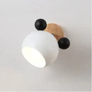 Cartoon Mouse Lamp Shade featuring a modern design with playful colors and round light for children's rooms.