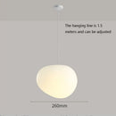 Simple Nordic Restaurant Pebble Chandelier hanging 1.5 meters; adjustable line for modern spaces and elegant décor.