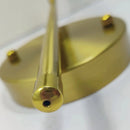 Nordic Bend Pipe Wall Lamp – Sleek Gold or Black Iron Lighting Fixture close-up of the gold base and pipe design.