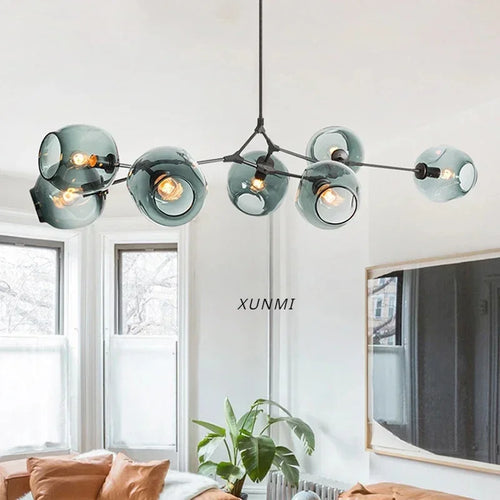 Nordic Molecular Glass Chandelier