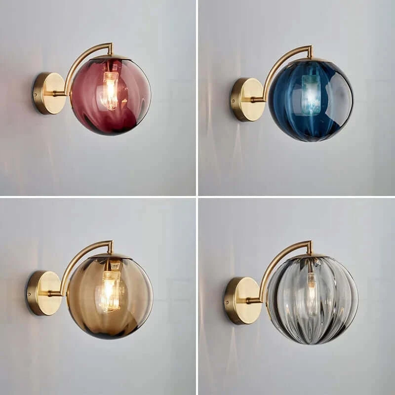 Wall Light Fixtures, Wall Light Fixtures, Wall Light Fixtures, Colourful Glass Modern Wall Light