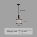 Pendant Light: Modern Nordic Glass Hanging Lighting Fixtures - Adjustable grey glass light fixture.
