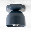 Compact Iron Ceiling Light with Dome Shade