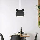 Cartoon Mouse Lamp Shade hanging in a dining area, featuring modern design with playful mouse ears, perfect for children.