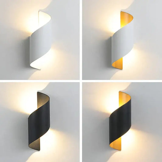 Modern Minimalist Nordic Wall Lamp With Golden Glow