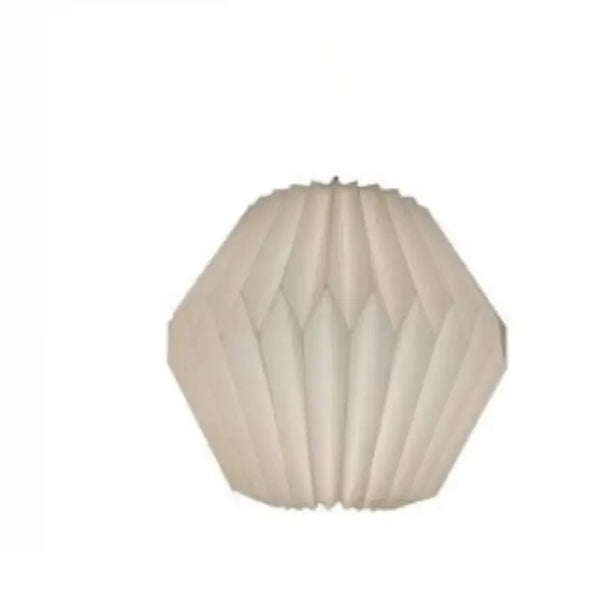 Elegant Origami-Inspired Paper Lantern showcasing intricate folds and minimalist design, suitable for modern decor.