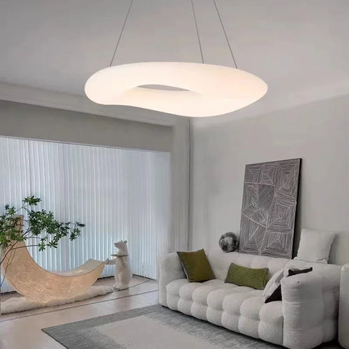 Modern LED Ring Pendant Light with Remote Control