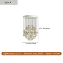70s Retro Shell Multi-String Light Pendant with elegant shell accents and versatile lighting options.
