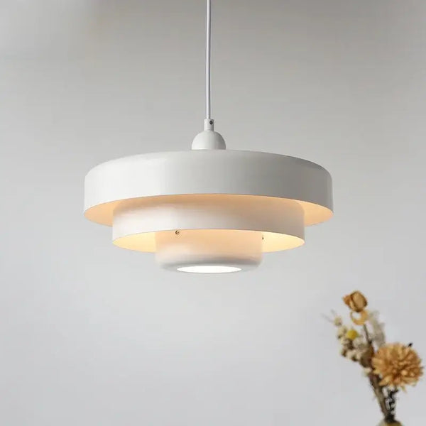 Collection of Nordic Pendant Light in white finish, featuring elegant vintage design and bright LED illumination.