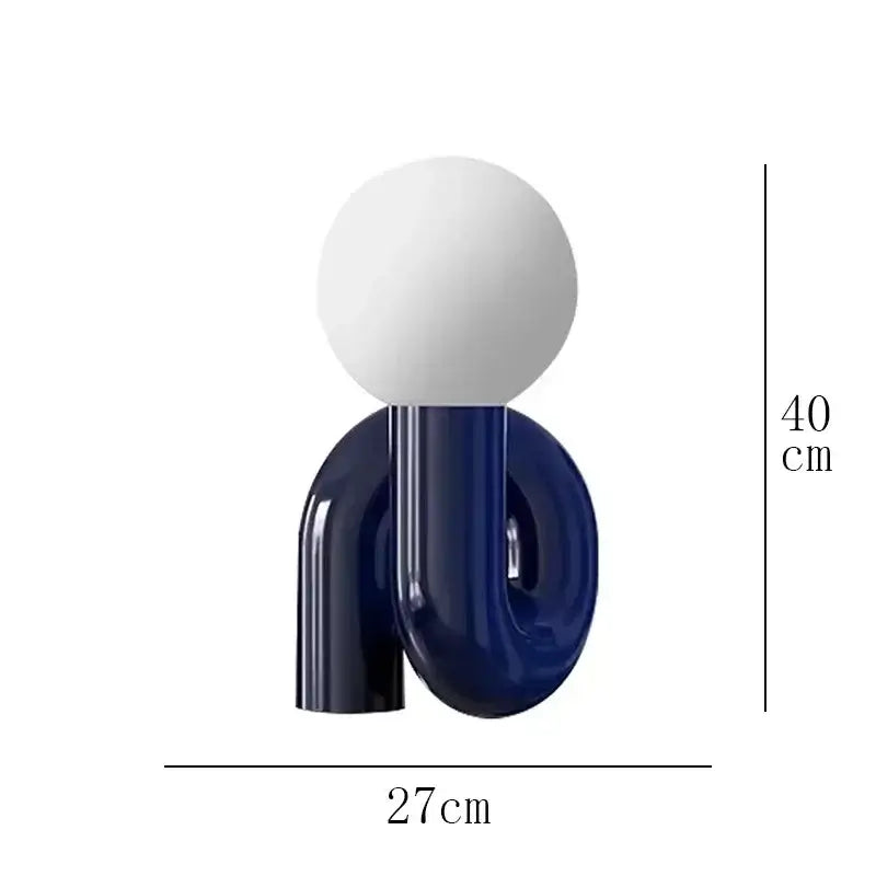 Sculptural Resin Table Lamp – Italian Design