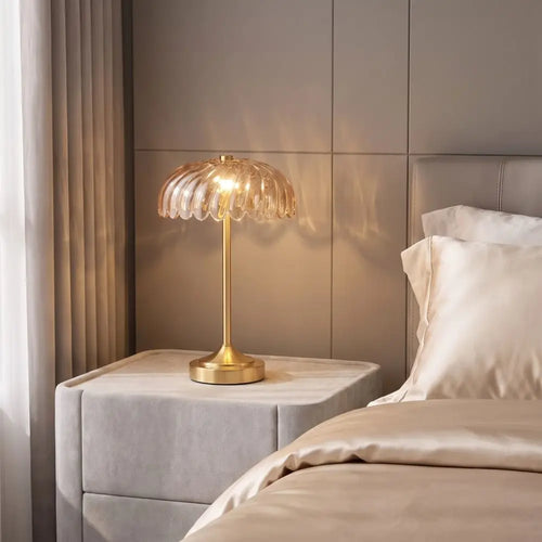 Art-Deco Glass Cordless Table Lamp: 8 styles
