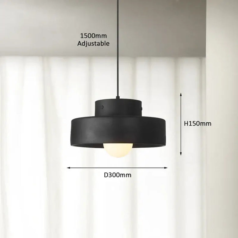 Illuminate Your Space with the Minimalist Nordic Resin Pendant Light showcasing adjustable features and modern design.