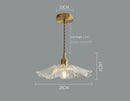 Elegant Glass Pendant Light with Brass Accents - Illuminate with Style, featuring transparent glass and brass details.