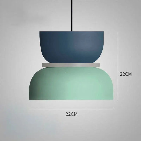 Customizable Modern Pendant Lights featuring a unique design with vibrant colors and a playful modern touch.