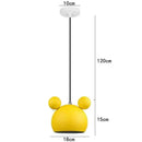 Cartoon Mouse Lamp Shade in vibrant yellow with playful design, perfect for children's rooms and modern decor.