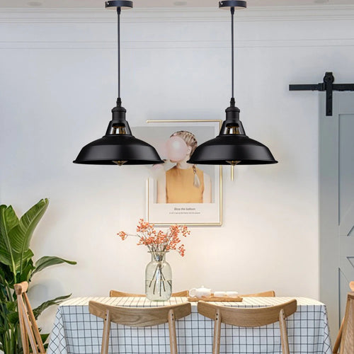 Industrial Metal Dome Pendant Light