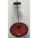 70s Dine In Kitchen Ceiling Light in vibrant red color, showcasing retro design perfect for 1970s kitchen decor.