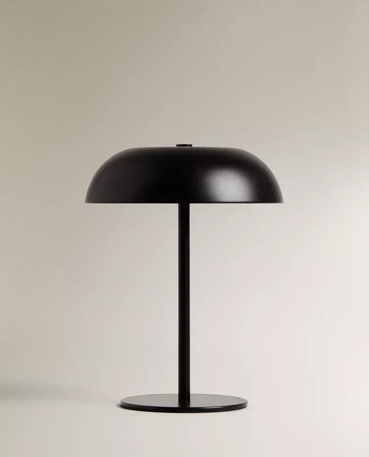 Mid-Century Mushroom Table Lamp – Cordless, Rechargeable