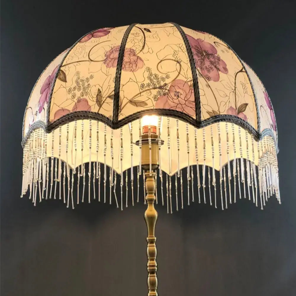 Vintage Tassel Lamp Shade - French Elegance
