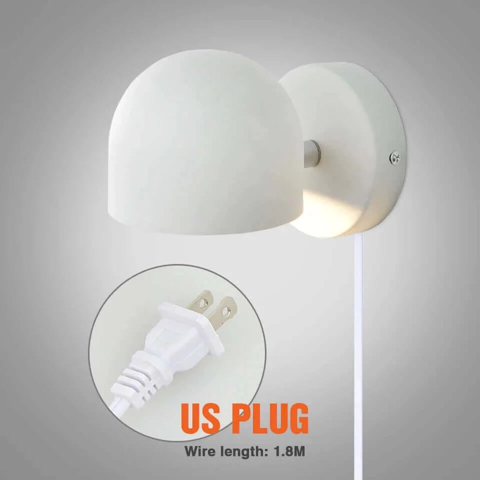 Wall Light Fixtures, Wall Light Fixtures, Wall Light Fixtures, Semi-Sphere Switch or Plug Wall Lights