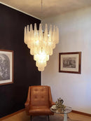 Vintage Drop Glass Chandelier with LED