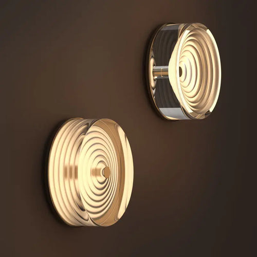 Modern Acrylic LED Wall Light with Concentric Rings