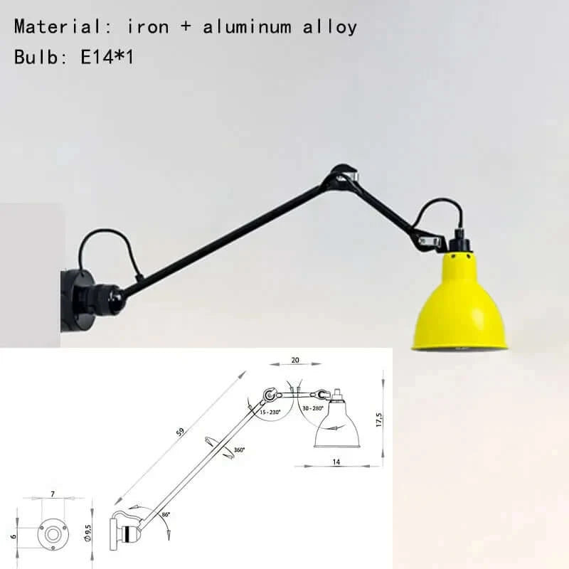 Wall Light Fixtures, Wall Light Fixtures, Wall Light Fixtures, Wall Mounted Architect Lamp: comes in 6 different colours.