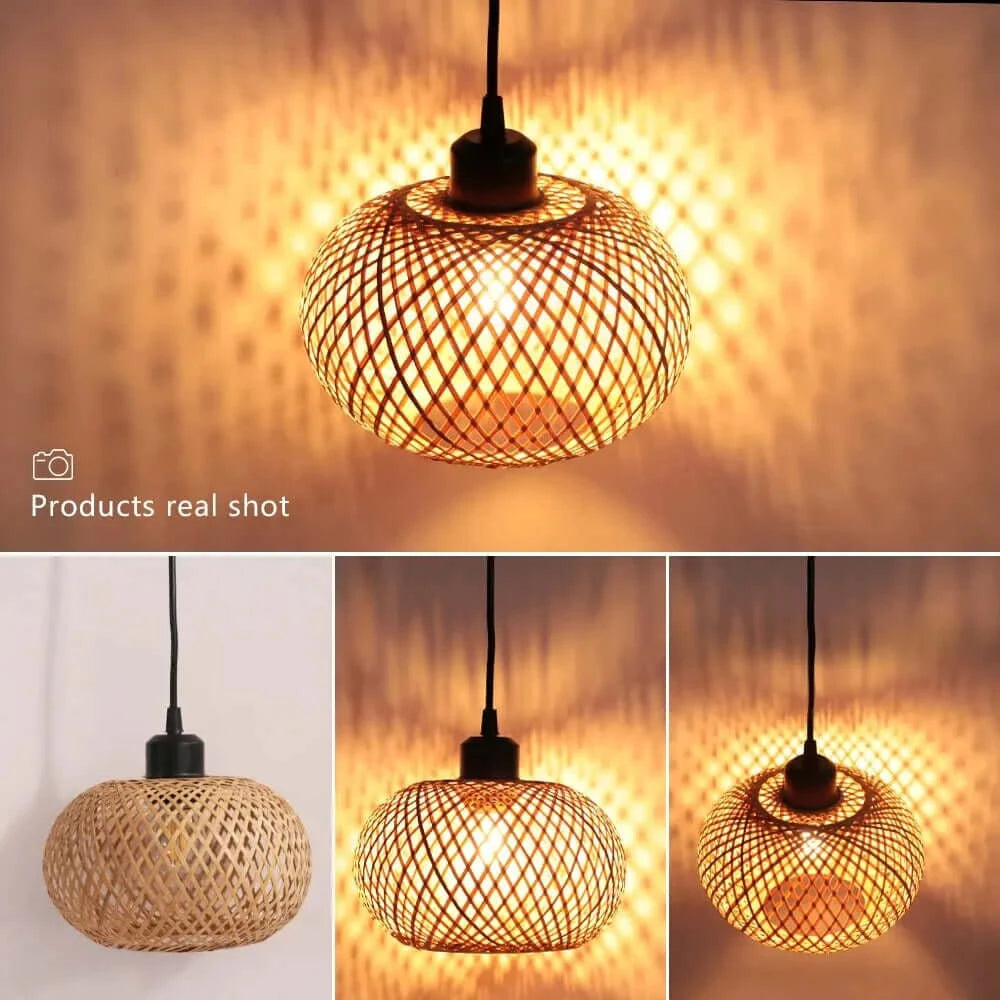 Ceiling Light Fixtures, Ceiling Light Fixtures, Ceiling Light Fixtures, Chic Mid-Century Rattan Chandeliers