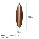 Modern Brown Leaf Wall Light – Sculptural LED Wall Sconce in Metal dimensions with a rich brown finish and vertical LED glow.