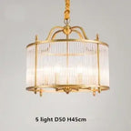 Radiant Elegance: Gold Copper Chandelier