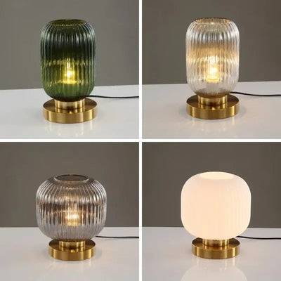 Luminaires de table en verre nordiques modernes