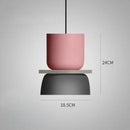 Customizable Modern Pendant Lights showcasing a vibrant pink and black design, ideal for personalized decor.