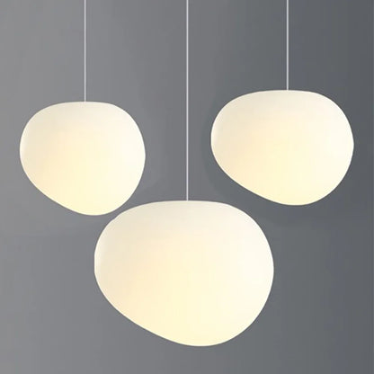 Simple Nordic Restaurant Pebble Chandelier